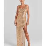 Louisa Gold Dress - Endless - UAE Rental and Resale for Women's Fashion