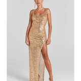 Louisa Gold Dress - Endless - UAE Rental and Resale for Women's Fashion