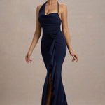 Lucena Navy Cowl Neck Maxi Dress - Endless - UAE Rental and Resale for Women's Fashion