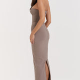 Lucia Strapless Corset Maxi Dress