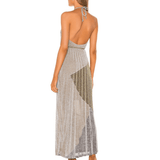 Luna Pleat Maxi Dress - Endless - UAE Rental and Resale for Women's Fashion