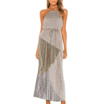 Luna Pleat Maxi Dress - Endless - UAE Rental and Resale for Women's Fashion