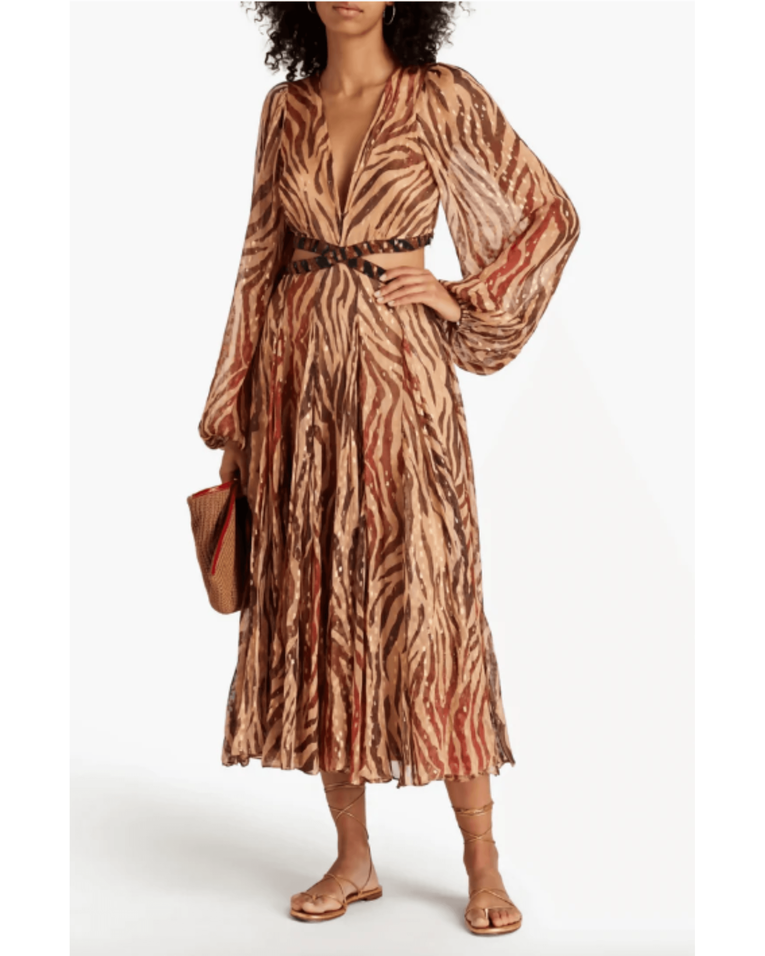 Lurex Cut Out Maxi Dress - Endless - UAE Rental and Resale for Women's Fashion