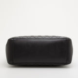 Black quilted caviar leather Grand Shopper Tote bag shown from bottom view — Chanel | Endless UAE