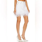 Sora Feather Mini Skirt