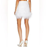 Sora Feather Mini Skirt