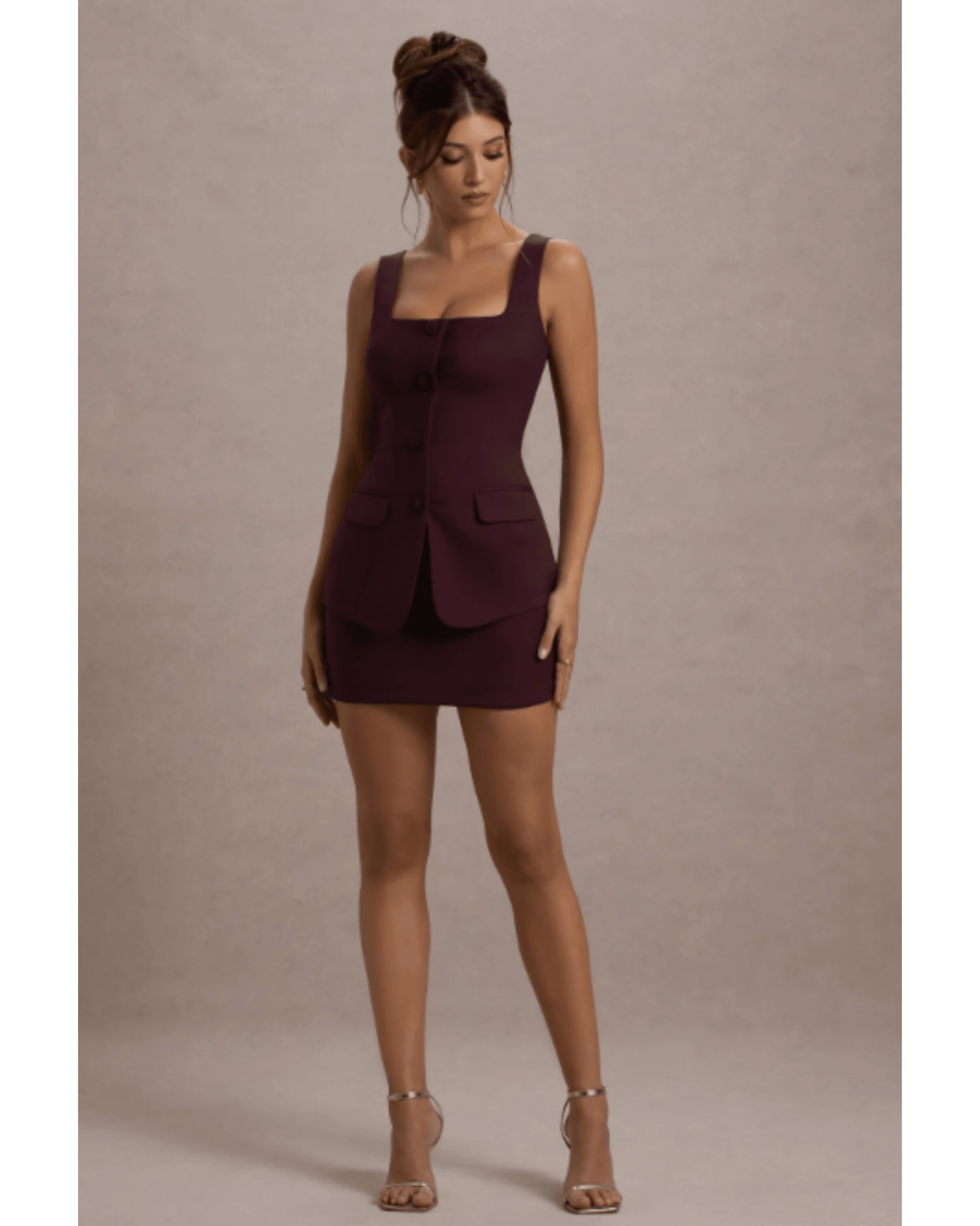 Maci Port Tailored Square-Neck Mini Dress - Endless - UAE Rental and Resale for Women's Fashion