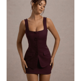 Maci Port Tailored Square-Neck Mini Dress - Endless - UAE Rental and Resale for Women's Fashion