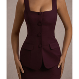 Maci Port Tailored Square-Neck Mini Dress - Endless - UAE Rental and Resale for Women's Fashion