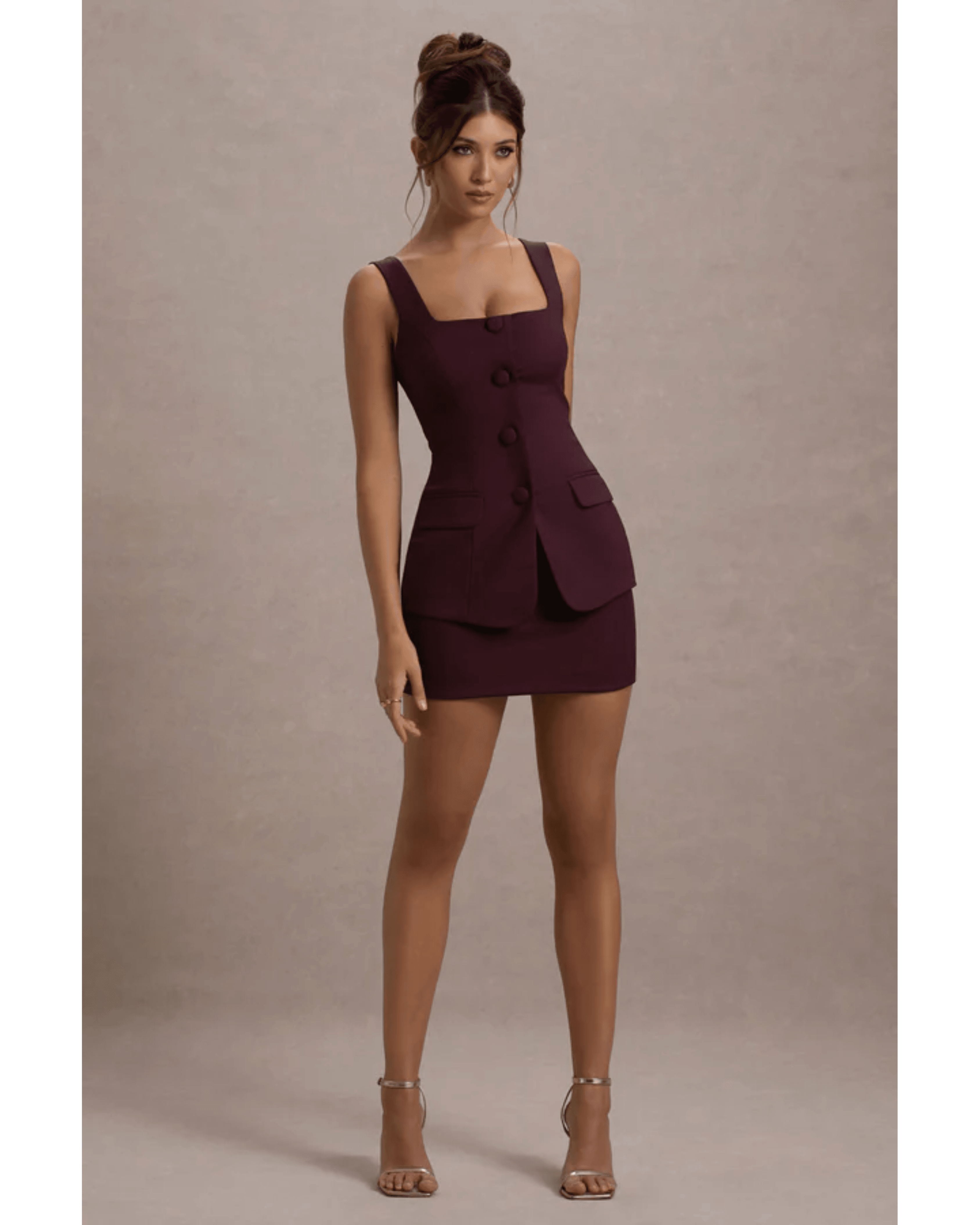 Maci Port Tailored Square-Neck Mini Dress - Endless - UAE Rental and Resale for Women's Fashion