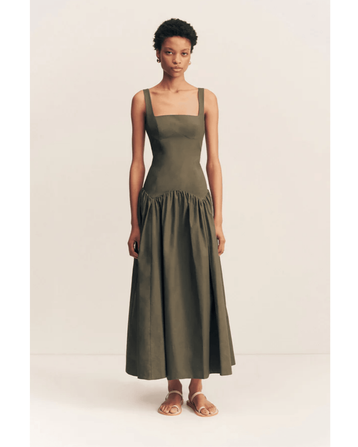 Maiori Square Neck Midi Dress - Endless - UAE Rental and Resale for Women's Fashion