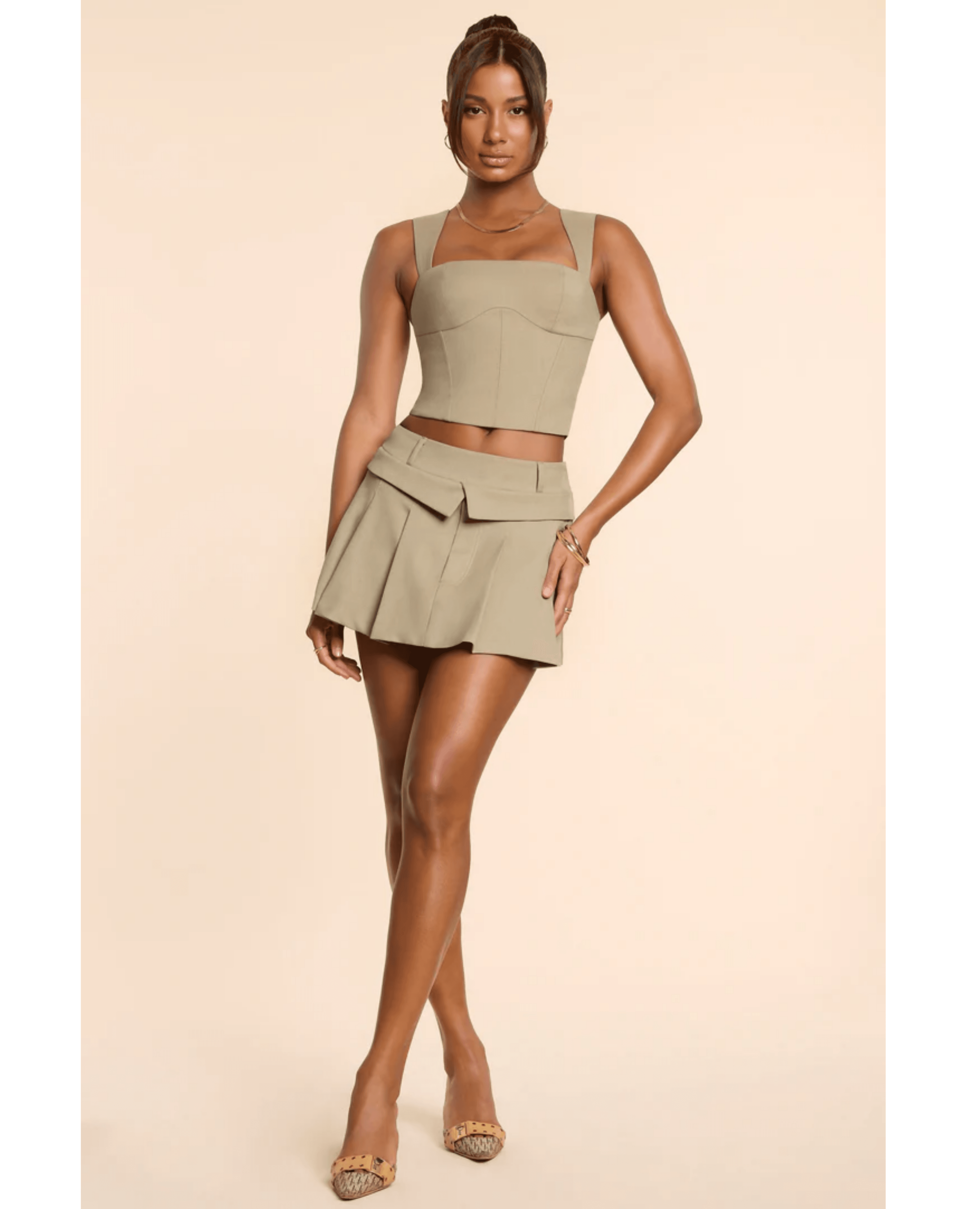 Maize & Laurel Co-ord Set - Endless - UAE Rental and Resale for Women's Fashion