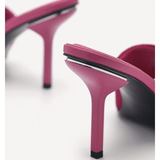 Maria Fabric Heel Sandals - Endless - UAE Rental and Resale for Women's Fashion