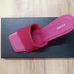 Maria Fabric Heel Sandals - Endless - UAE Rental and Resale for Women's Fashion