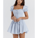 Maribel Broderie Corset Mini Dress - Endless - UAE Rental and Resale for Women's Fashion
