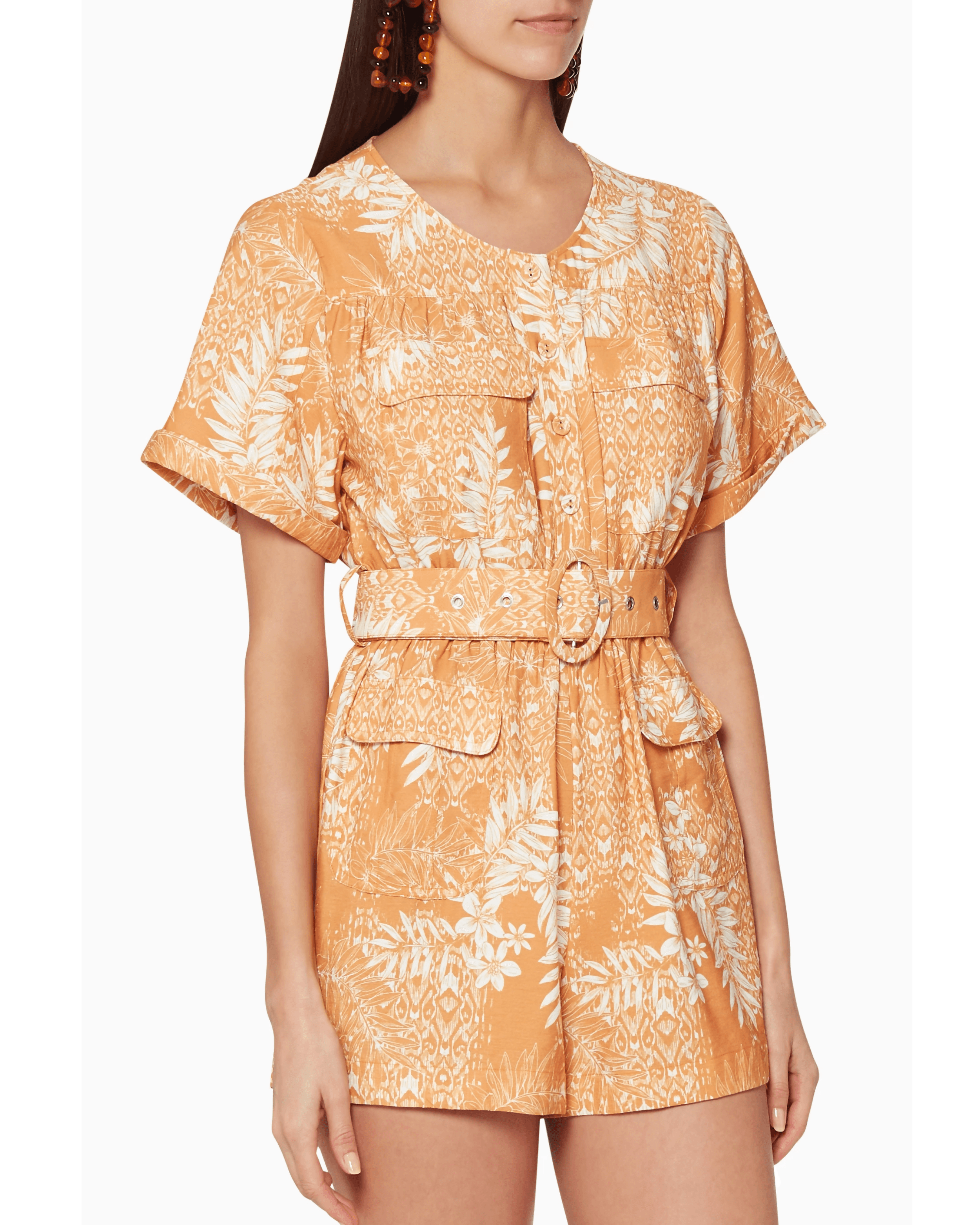 Mariel Printed Playsuit - Endless - UAE Rental and Resale for Women's Fashion