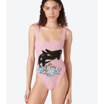 Marina Vintage Neckline Swimsuit - Endless - UAE Rental and Resale for Women's Fashion
