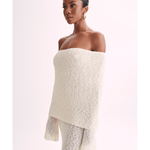 Marisol Off Shoulder Boucle Maxi Dress - Endless - UAE Rental and Resale for Women's Fashion