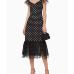 Marwa Polka-Dot Tulle Midi Dress - Endless - UAE Rental and Resale for Women's Fashion