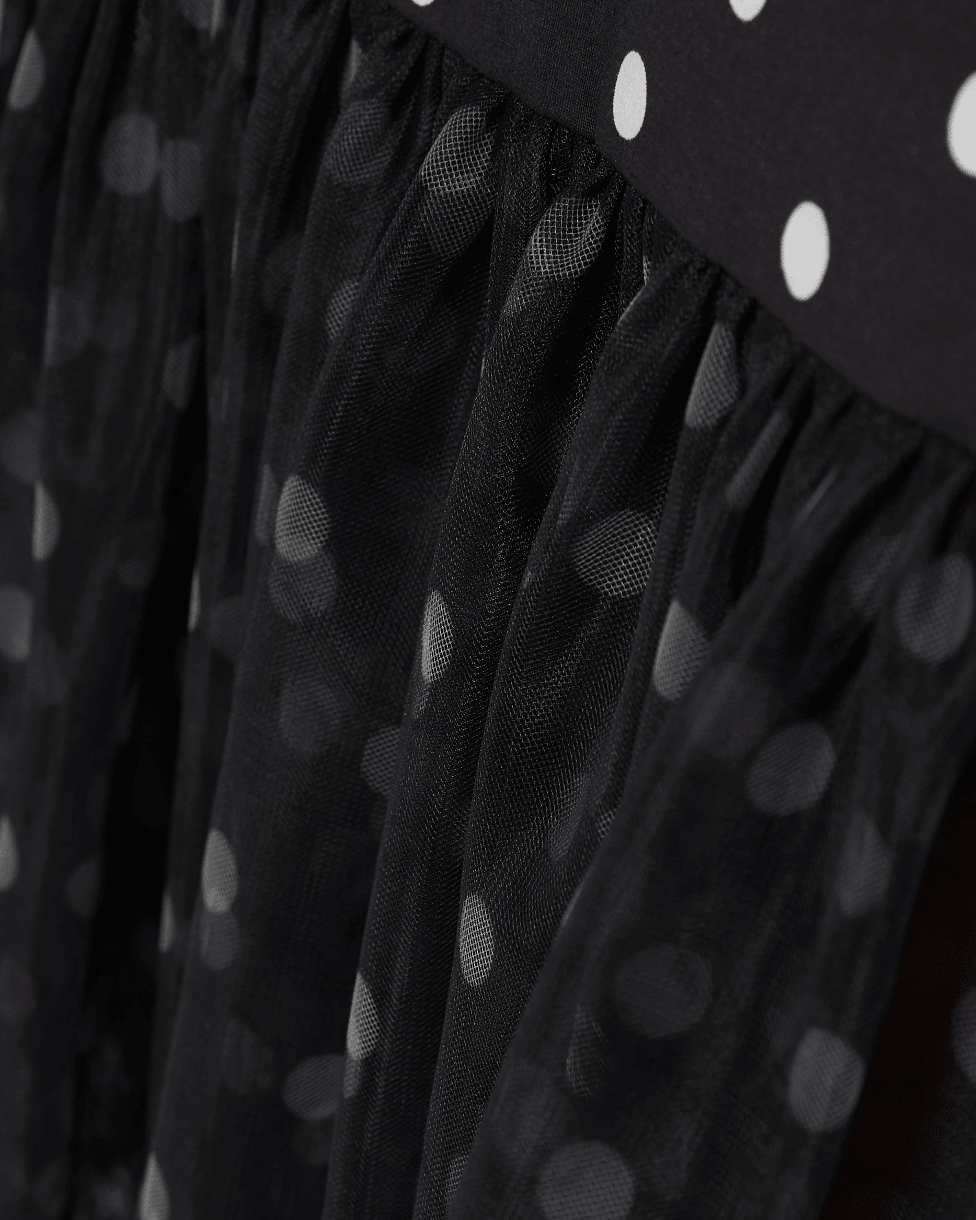 Marwa Polka-Dot Tulle Midi Dress - Endless - UAE Rental and Resale for Women's Fashion