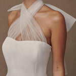 Maryam Tulle Bow Mini Dress - Endless - UAE Rental and Resale for Women's Fashion
