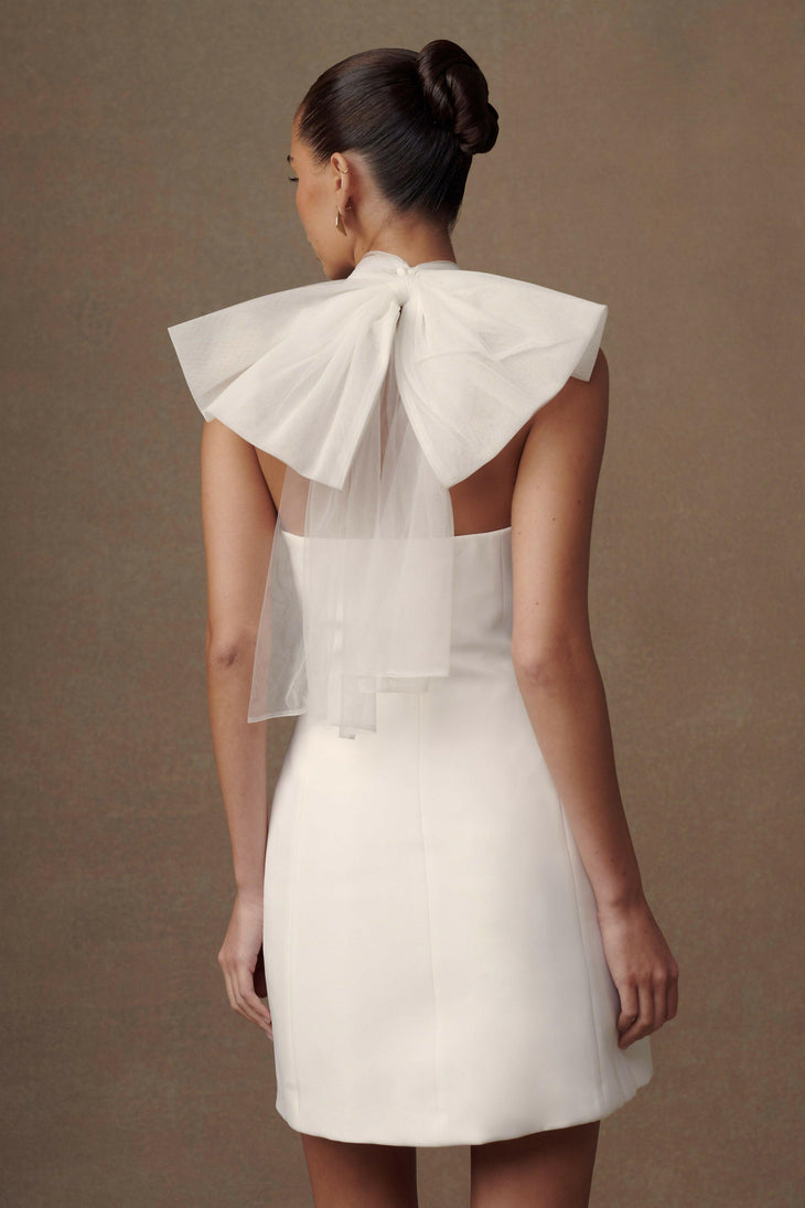 Maryam Tulle Bow Mini Dress - Endless - UAE Rental and Resale for Women's Fashion