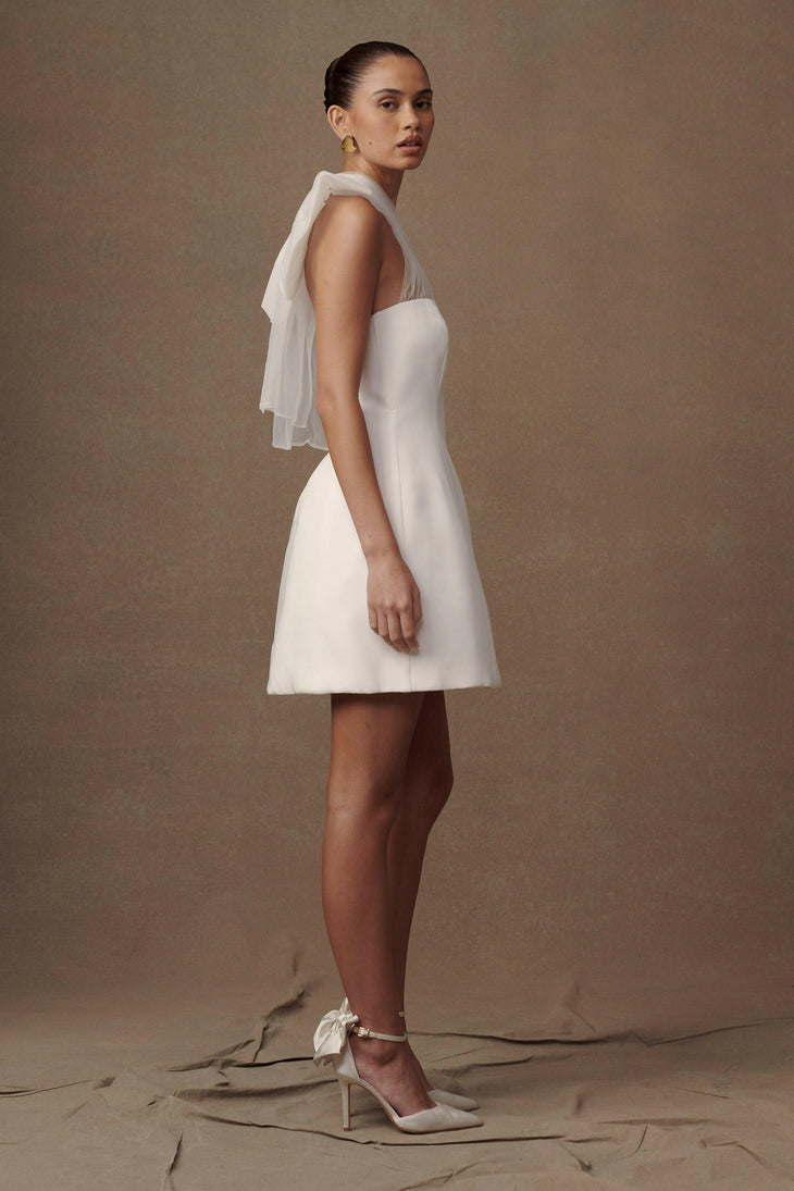 Maryam Tulle Bow Mini Dress - Endless - UAE Rental and Resale for Women's Fashion