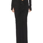 Matte Jersey Long Ruched Skirt - Endless - UAE Rental and Resale for Women's Fashion