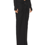 Matte Jersey Long Ruched Skirt - Endless - UAE Rental and Resale for Women's Fashion