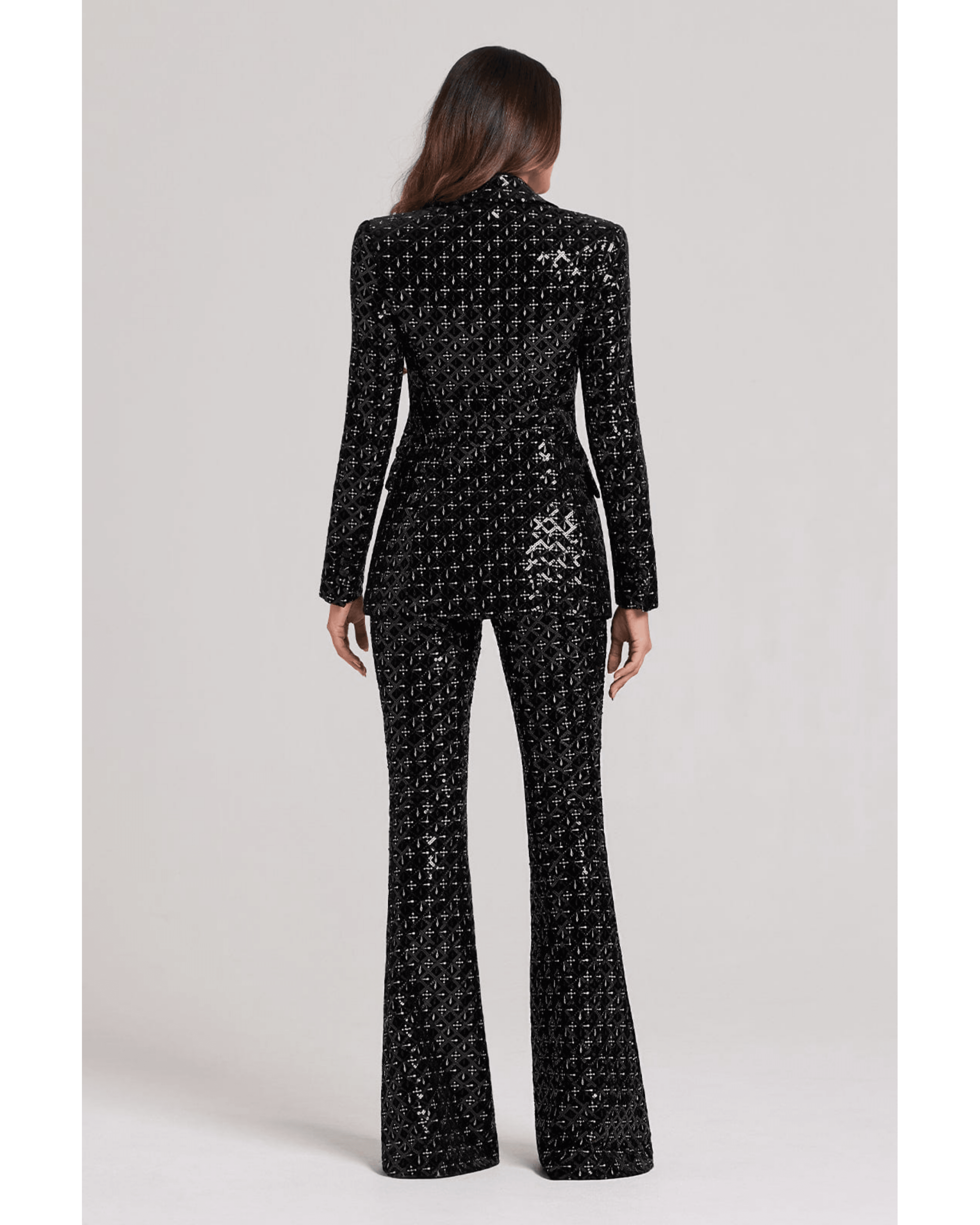 Meghan Black Sequin Trouser - Endless - UAE Rental and Resale for Women's Fashion