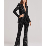 Meghan Black Sequin Trouser - Endless - UAE Rental and Resale for Women's Fashion