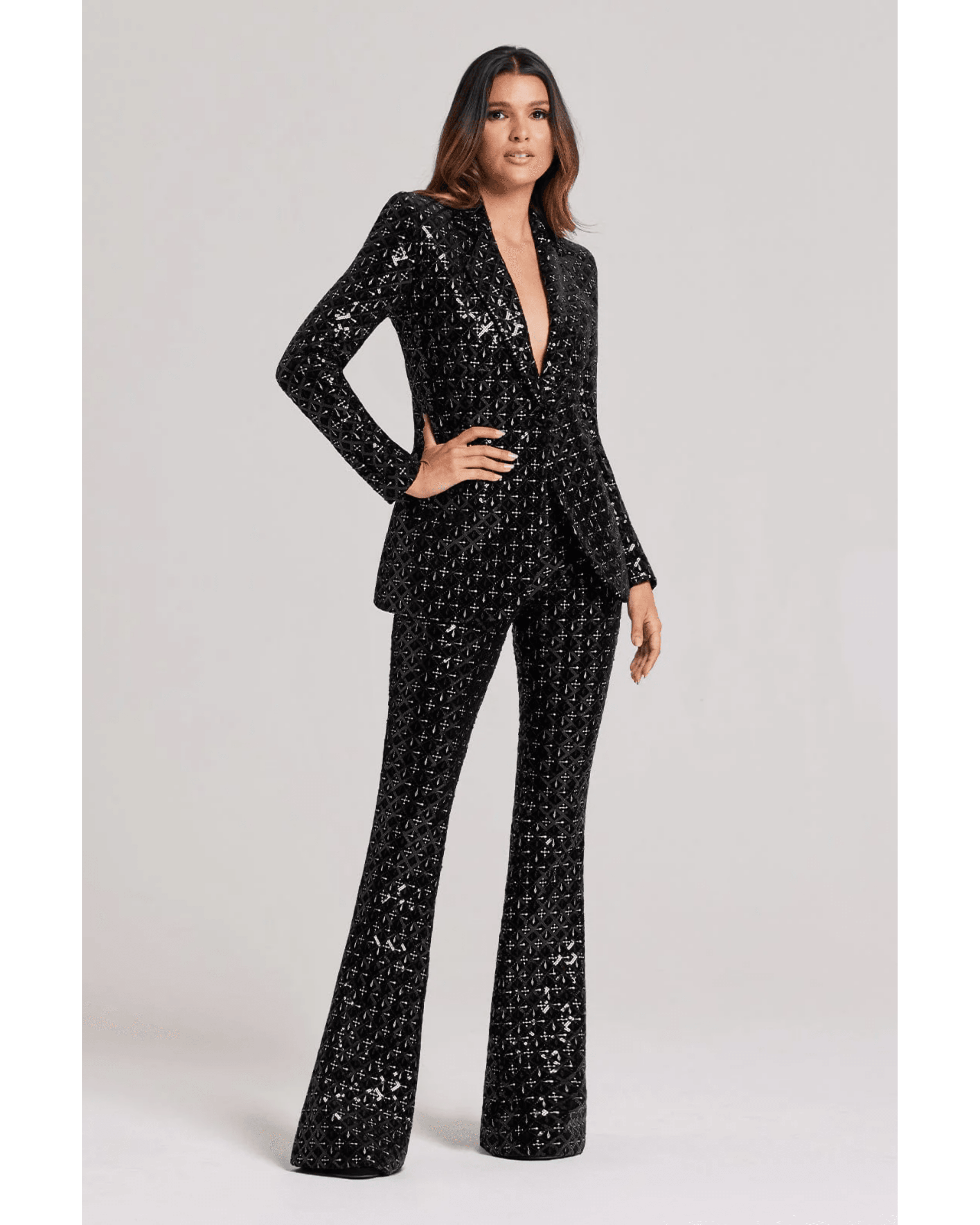Meghan Black Sequin Trouser - Endless - UAE Rental and Resale for Women's Fashion