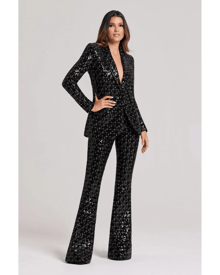 Meghan Black Sequin Trouser - Endless - UAE Rental and Resale for Women's Fashion