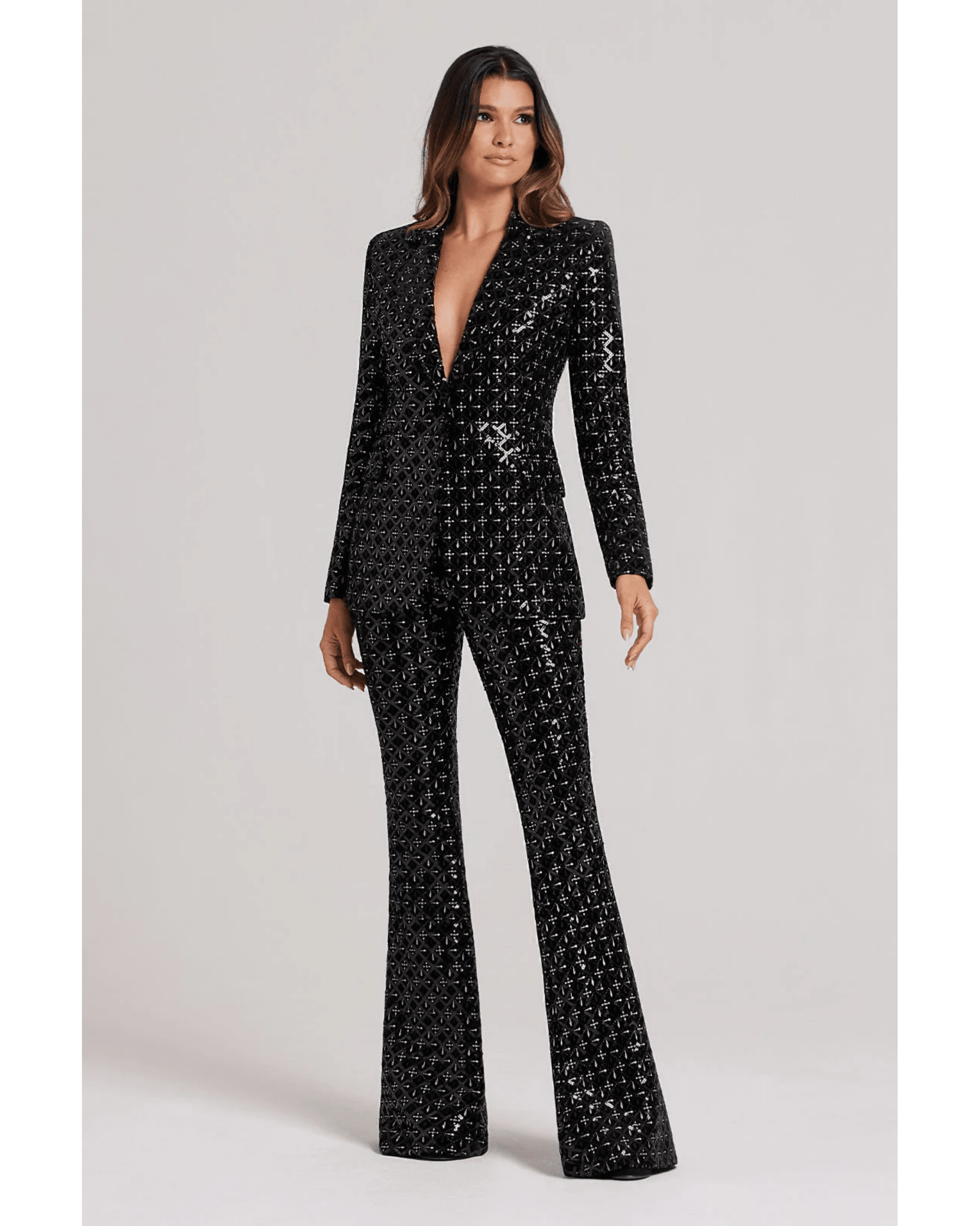 Meghan Black Sequin Trouser - Endless - UAE Rental and Resale for Women's Fashion