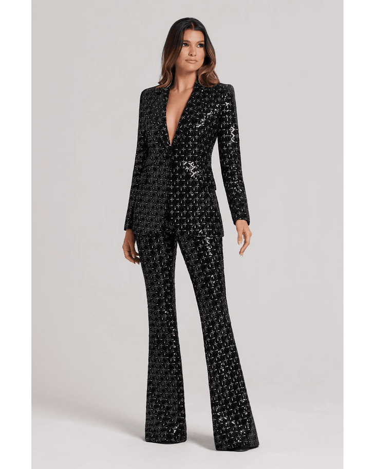 Meghan Black Sequin Trouser - Endless - UAE Rental and Resale for Women's Fashion