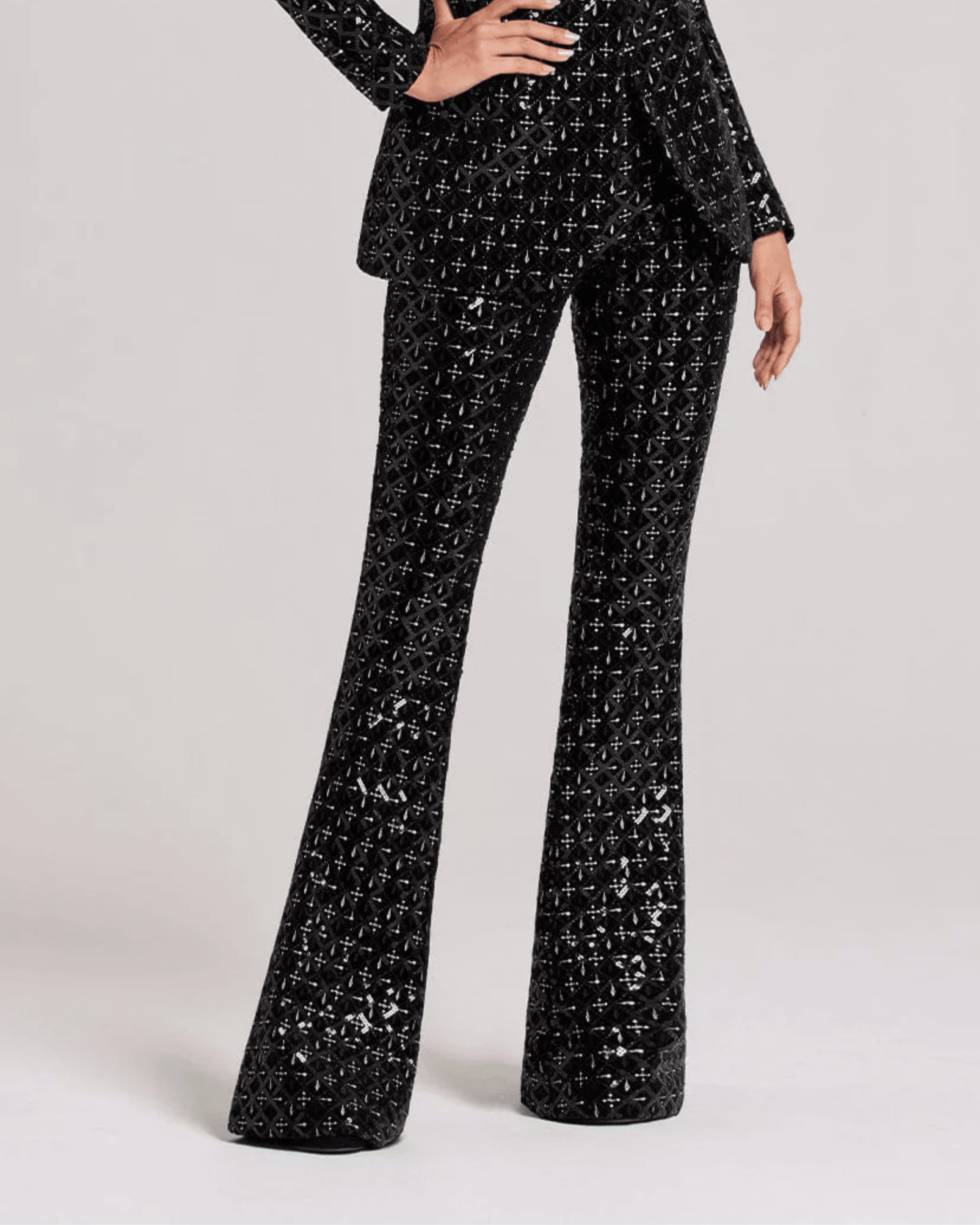 Meghan Black Sequin Trouser - Endless - UAE Rental and Resale for Women's Fashion
