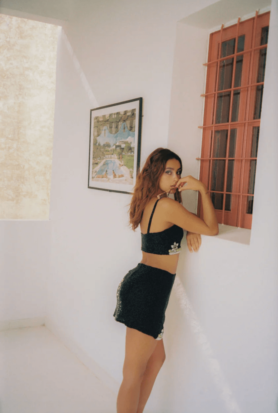 Mei Luxe Embellished Co-ord Set in Black - Endless - UAE Rental and Resale for Women's Fashion