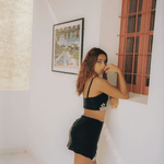 Mei Luxe Embellished Co-ord Set in Black - Endless - UAE Rental and Resale for Women's Fashion
