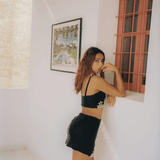 Mei Luxe Embellished Co-ord Set in Black - Endless - UAE Rental and Resale for Women's Fashion