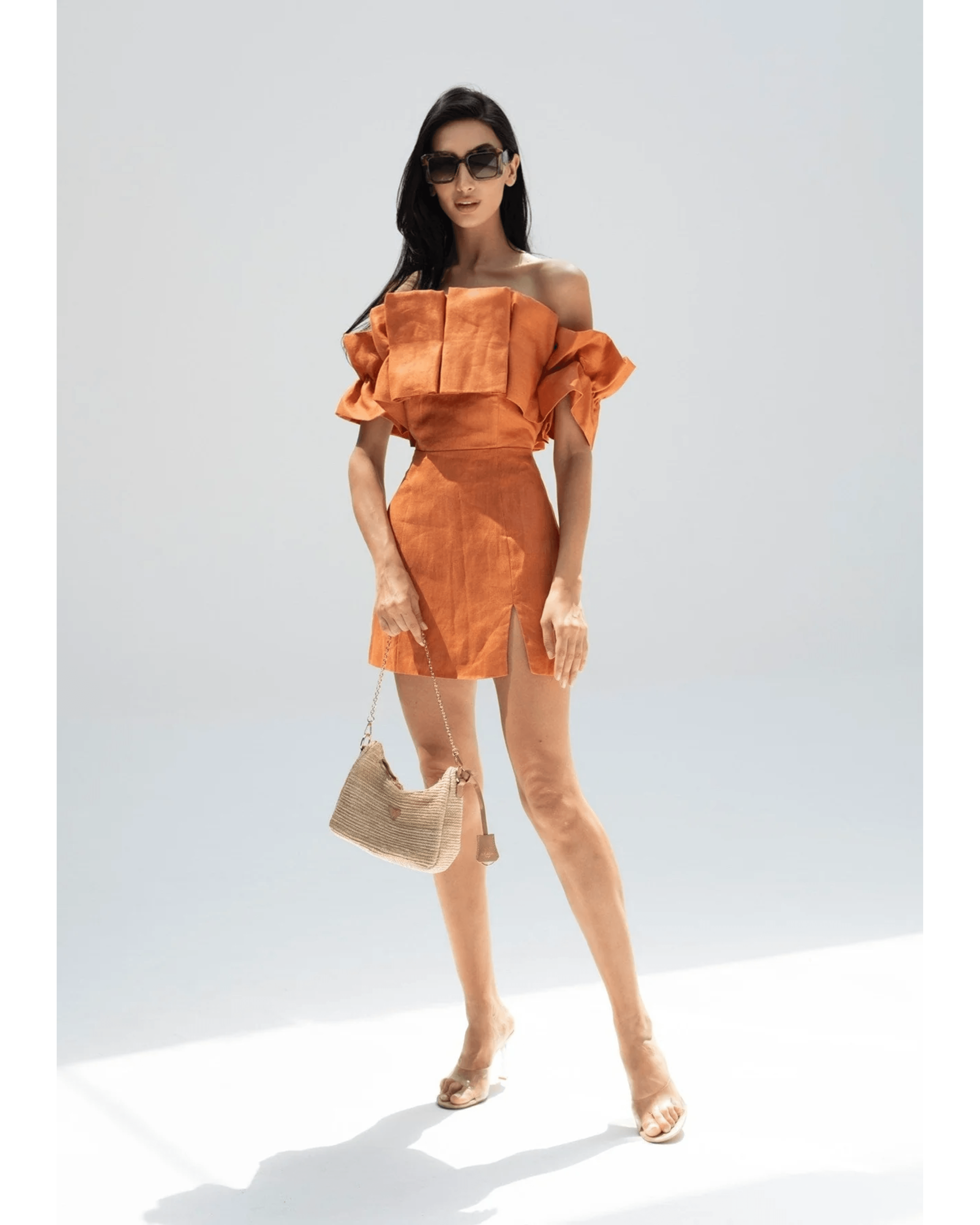 Melissa Ruffle Mini Dress - Endless - UAE Rental and Resale for Women's Fashion