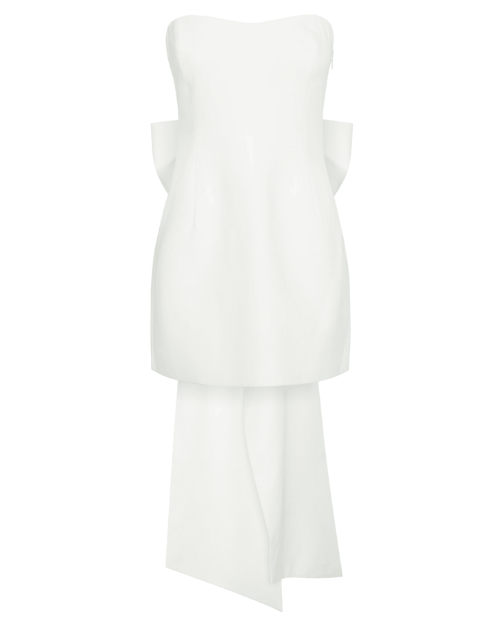 Meredith Strapless Bow Mini Dress - Endless - UAE Rental and Resale for Women's Fashion