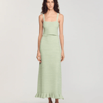 Merveille Crop Knit Top Vert Amande - Endless - UAE Rental and Resale for Women's Fashion
