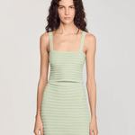 Merveille Crop Knit Top Vert Amande - Endless - UAE Rental and Resale for Women's Fashion