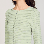 Merveilleux Studded Cardigan Vert Amande - Endless - UAE Rental and Resale for Women's Fashion