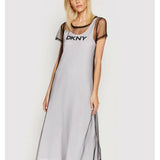 Mesh Overlay Logo Dress - Endless - UAE Rental and Resale for Women's Fashion