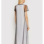 Mesh Overlay Logo Dress - Endless - UAE Rental and Resale for Women's Fashion