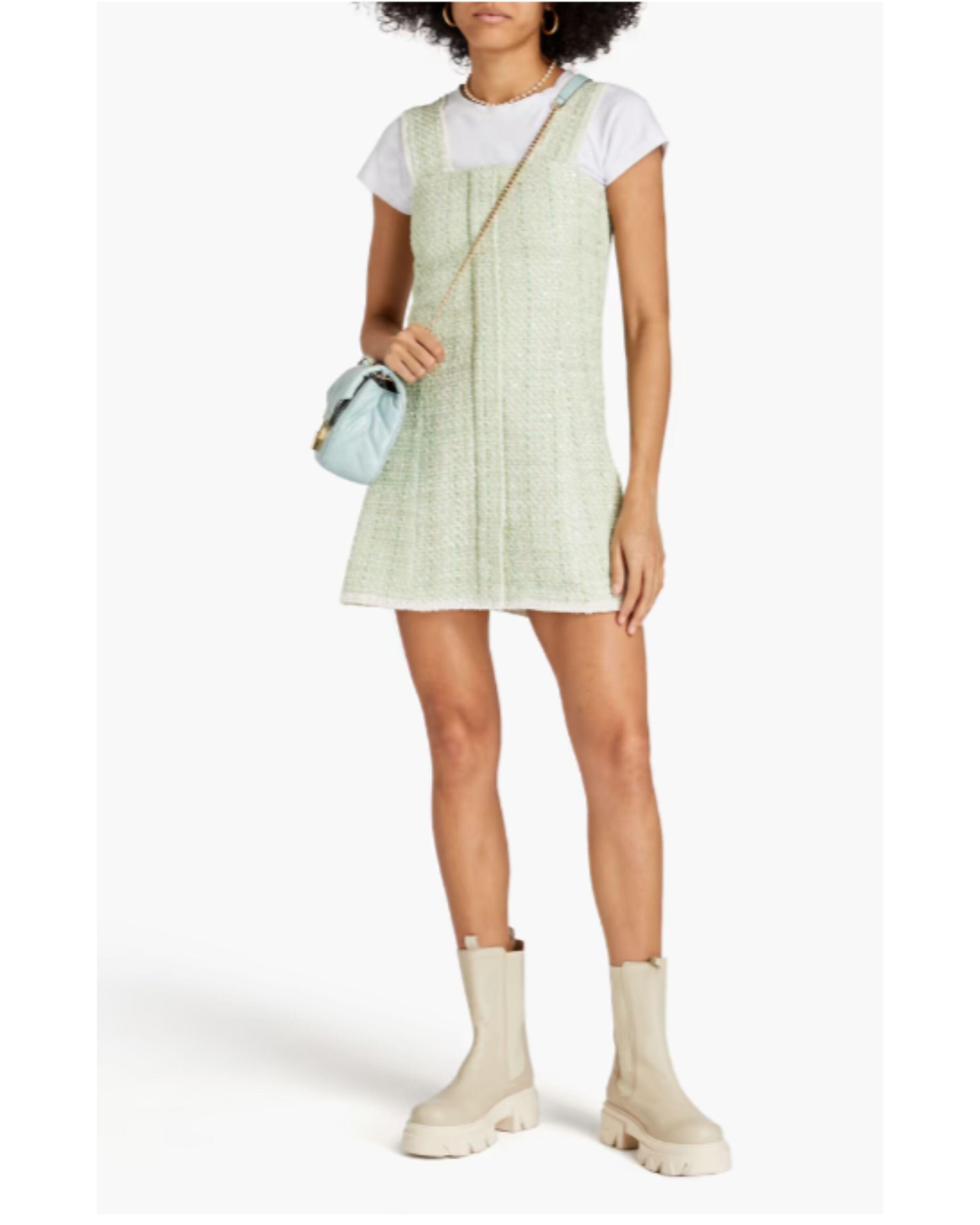 Metallic Boucle-Tweed Mini Dress - Endless - UAE Rental and Resale for Women's Fashion