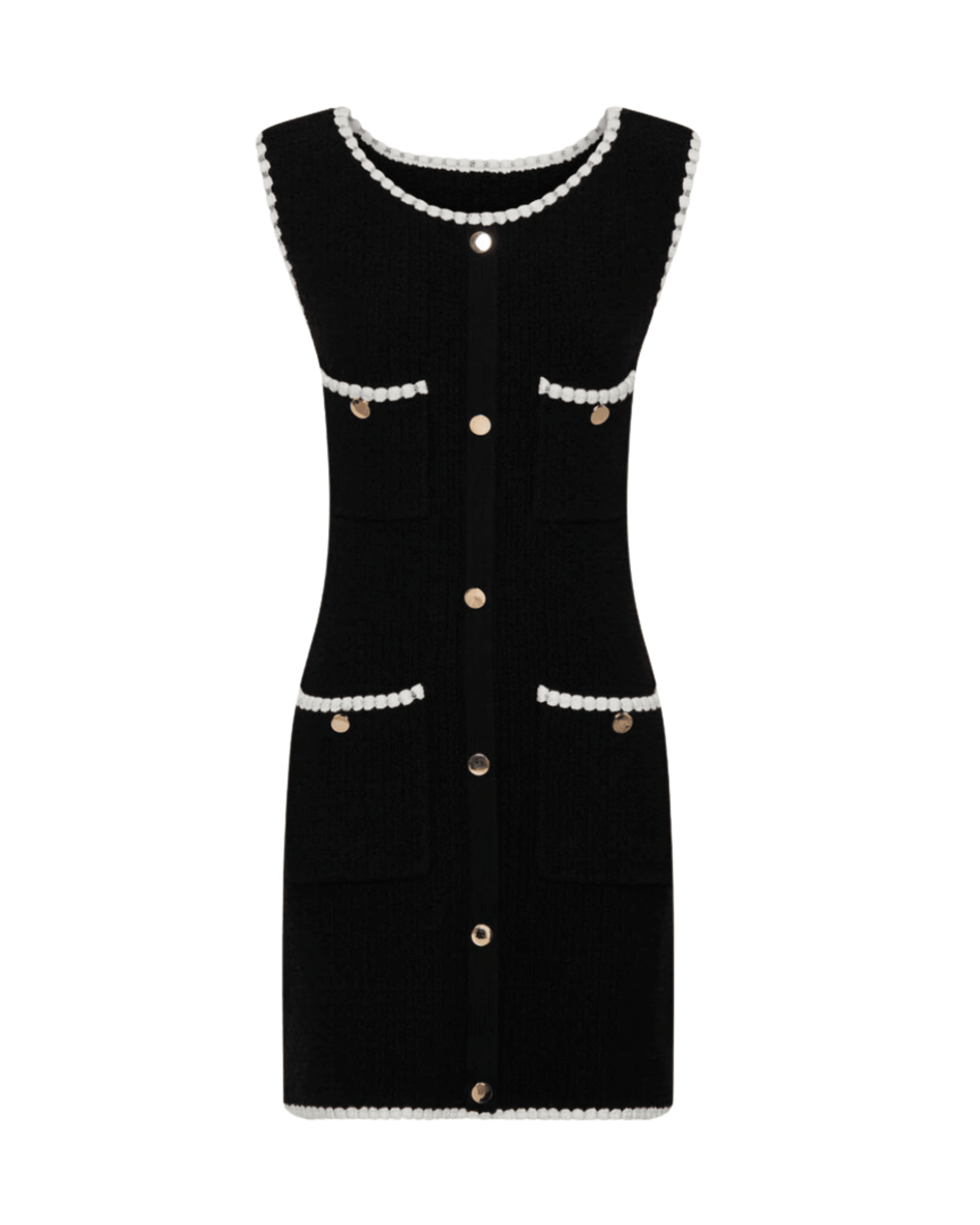 Mia Contrast Knit Mini Dress - Endless - UAE Rental and Resale for Women's Fashion