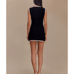 Mia Contrast Knit Mini Dress - Endless - UAE Rental and Resale for Women's Fashion