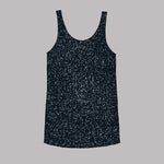 Black sequin embellished sleeveless tank dress with scoop neckline on grey background — Mikuta | Endless UAE